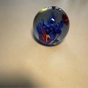 Cenedese Italian Glass Fish Aquarium Paperweight